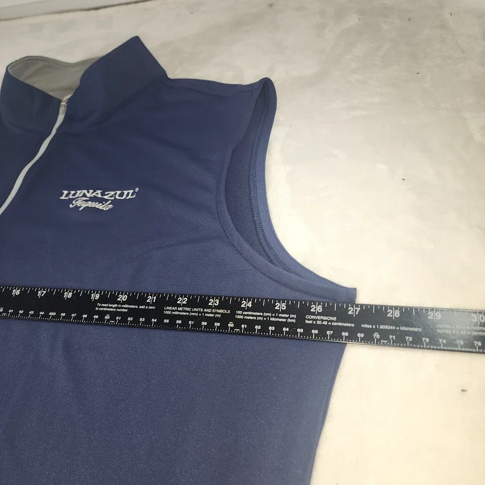 Peter Millar Mens XXL Navy Blue Lunazul Tequila Quarter Zip Golf Vest